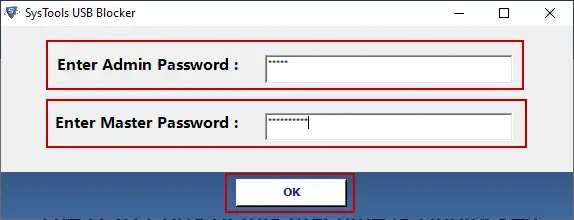  unlock the USB port, Enter the password