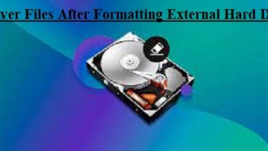 Recover Files After Formatting External Hard Drive