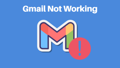 Gmail not working